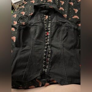 tripp nyc rare halter top y2k goth XXL